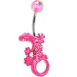 Pink Hot Pink Gem IZZY LIZZY Belly Ring