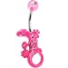 Pink Hot Pink Gem IZZY LIZZY Belly Ring