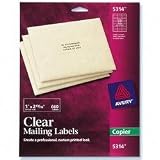 Avery Clear Mailing Labels - 1