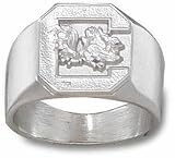 South Carolina Gamecocks Gamecock Men's Ring Size 10 1/2 - Sterling Silver Jewelry