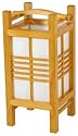 Best Deal Discount Small Table Lamps - 14" Akida Japanese Style Wood & Paper Lantern J151 - Honey