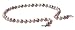 Bobijou 925 NC0294-MC Silver T-Bar Clasp Ladies 44cm Long Strand Natural Multi-Colour Pearl Necklace