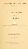 Course Of Study In Phonics