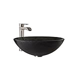 UPC 849922014715 product image for VIGO Gray Onyx Glass Vessel Bathroom Sink and Niko Vessel Faucet with Pop Up, Br | upcitemdb.com
