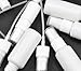 Bluecell White Color Set of 9 (10/20/30)ml Spray Pump Portable Plastic Refillable Bottle Container w/ Snap On Cap for travel