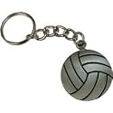 Gem Sports Pewter Volleyball Keychain
