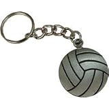 Gem Sports Pewter Volleyball Keychain