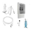 Accessories Bundle Kit For Amazon Kindle 2 (2nd Generation) Car Charger, USB Data Charging Cable, LCD Screen Protector, Earphones and Light Blue Fishbone Style Keychain