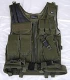 Sporting Goods : Deluxe Tactical Vest Fitting All Sizes (Green Color)