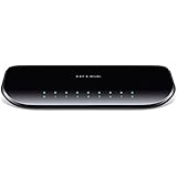 TP-LINK 8-Port Gigabit Desktop Switch, 10/100/1000Mbps, 16 Gbps Switching, Black (TL-SG1008D)