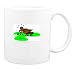 Mug with eating, worn, brown, pulling, bird