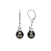 Jewelry : 14k White Gold Cultured Tahitian Pearl Earrings