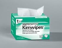 Kimtech Science KimWipes Delicate Task Wipers; 4.4 x 8.4 in. (11.2 x 21.3cm); 1-ply