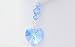 Something Blue Wedding Bouquet Charm - Sapphire Crystal Heart