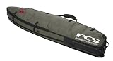 FCS TRIPLE Wheelie Funboard Surfboard Travel Bag in Alloy/Olive