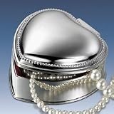 HEART TRINKET BOX - SILVER PLATED HEART BOX