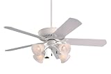 Emerson Ceiling Fans CF4800CK 50" Premium Fan w/ B52CK Blades, F440CK Fitter & G19 Glass - Chalk
