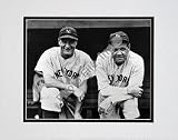 Babe Ruth and Lou Gehrig, New York Yankees (Posing) Double Matted 8" X 10" Photograph (Unframed)