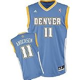Adidas Denver Nuggets Chris Anderson Revolution 30 Replica Road Jersey Small