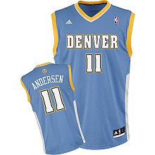 Adidas Denver Nuggets Chris Anderson Revolution 30 Replica Road Jersey Xx Large