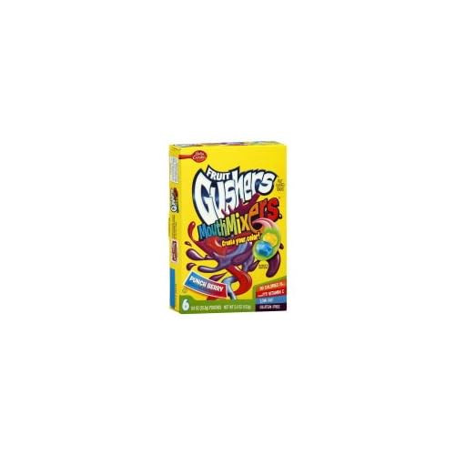 Fruit Gushers Mouth Mixers Fruit Flavored Snacks, Punch Berry, 5.4 oz, (pack of 3)