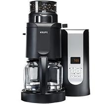 Krups KM7000 Grind-and-Brew 10-Cup Coffeemaker, Black
