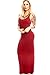 Young Aloud SLEEVELESS SCOOP NECKLINE RACER BACK LOOK MAXI DRESS