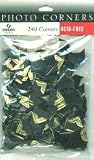 Canson Photo Corners Adhesive Photo Corners, 240/Pkg: Gold Metallic