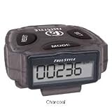 Freestyle Tracer Pedometer (Black) with Safety Leash. (Pedometers make Great Holiday Gifts)