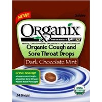 Throat Drop, Organic Dark Chocolate Mint 24 Count
