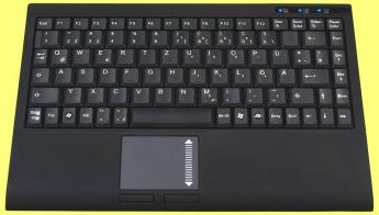 Childrens Toyshop  Electronics : Mini keyboard, Black, USB with built in Touchpad