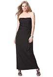 31%2BcMnrXNfL. SL160  Avenue Plus Size Bandeau Ruffle Maxi Dress