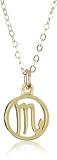 Dogeared Jewels & Gifts Zodiac Scorpio Sign Gold Dipped Necklace