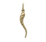 14k Gold Italian Horn Charm