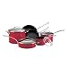 KitchenAid Gourmet Reserved 10-Piece Poreclain Cookware Set, Red