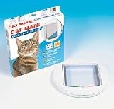 Glass Fitting Cat Flap - White