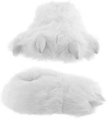 Wishpets Adult & Children Size White Polar Bear Paw Slippers