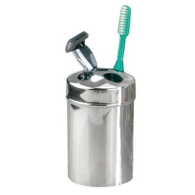 Nu Steel Gloss Collection Toothbrush Holder