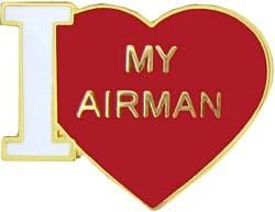US Air Force "I Love My Airman" Lapel Pin