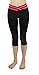 4How Women's Yoga Capris Fitness Leggings Exercise Pants Black(ships from US )