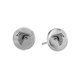 NFL Atlanta Falcons Stainless Steel Sports Team Button Earrings