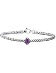Sterling Silver Amethyst Bracelet