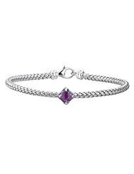 Sterling Silver Amethyst Bracelet