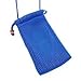 Sea star Blue Fashionable Grid Breathable case bag pouch/ Neck Strap for Cellphone /Iphone 6/Iphone 6s/Iphone5/ Digital Camera ... (blue)