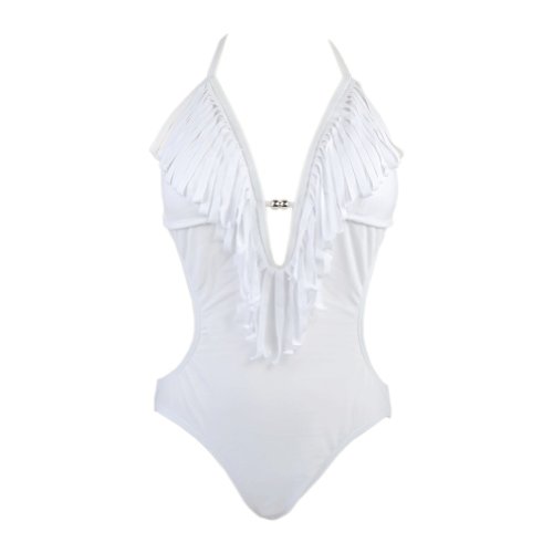 Plunge Monokini White