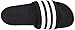 adidas Men's Adilette Comfort Slides Sandals, Black/White, 8