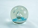 Murano Design Hand Blown Magic Bubble art Glass Paperweight