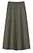 Baby'O GIRLS Ultra Soft Lightweight Denim Fit and Flare A-Line Maxi Skirt