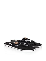 Pepe Jeans Sandalias planas Fred Fabric (Negro)