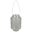 Clear Tealight Holder Glass and Gauze Large